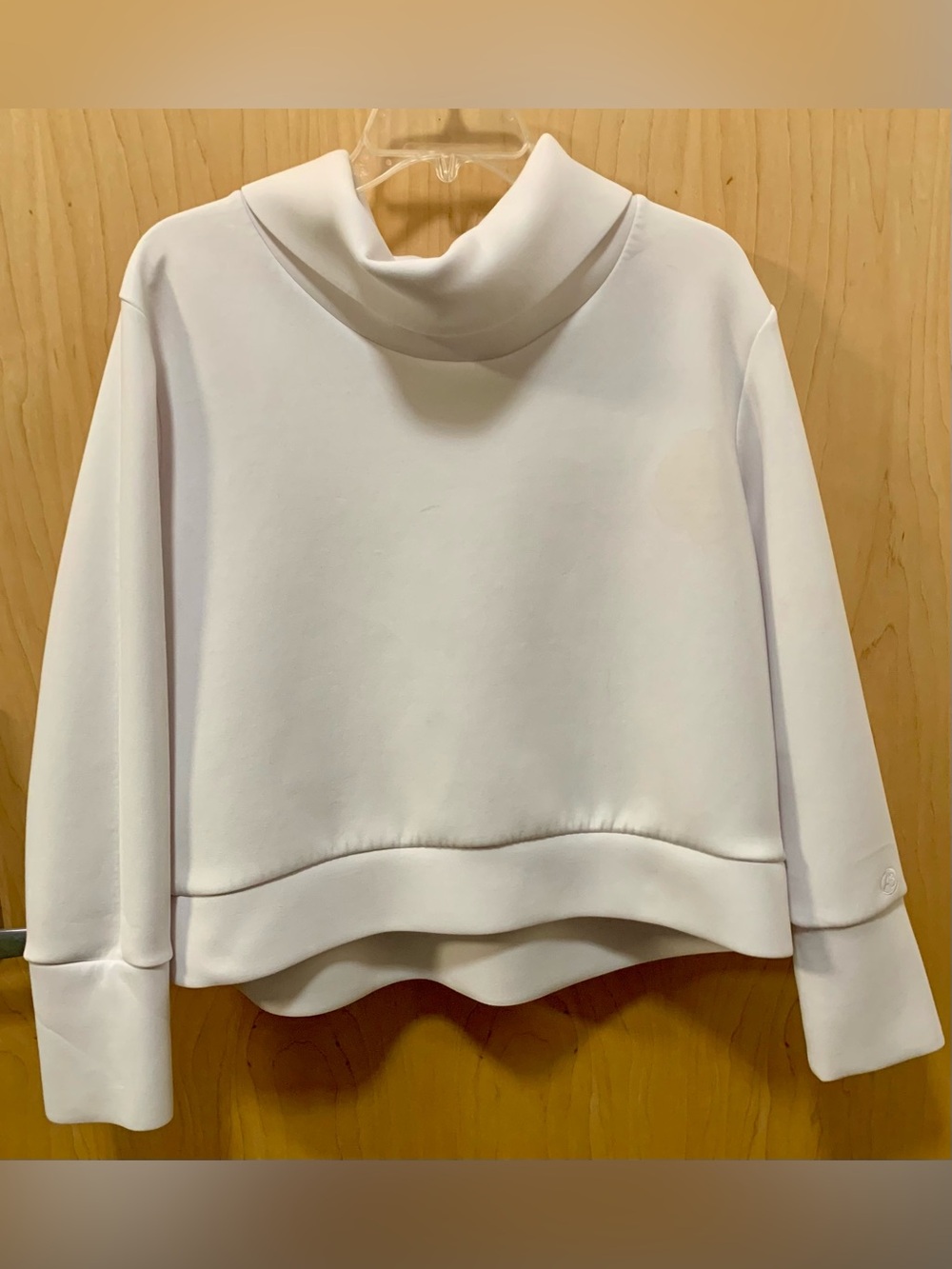 Addison Bay White Cowl Neck Pullover Sweatshirt Women's XL